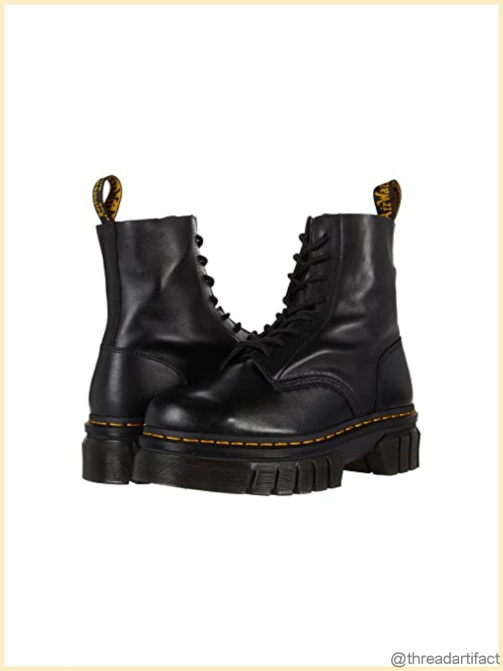 Platform Ankle Boot Combat Style Lightweight Sole